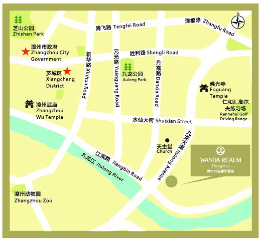第八届中国蘑菇节大会酒店方位图